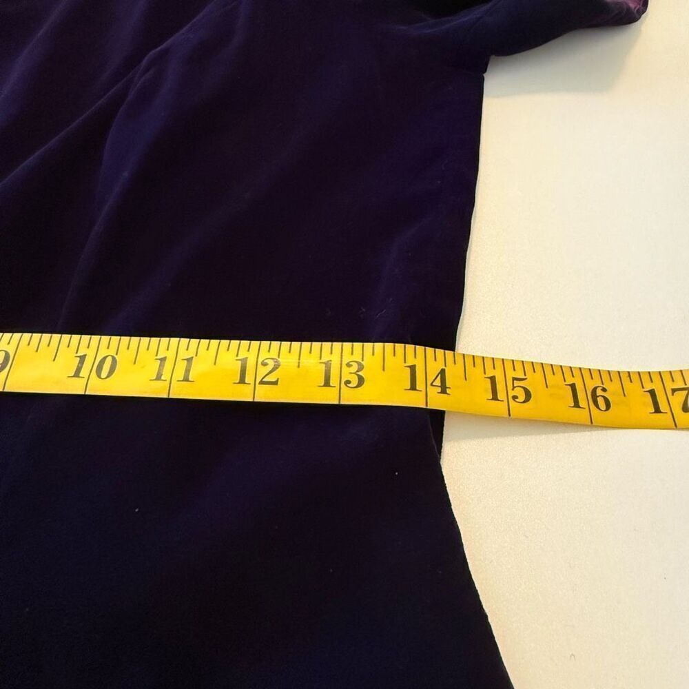 Vtg Niki Originals Purple Velvet and Satin Romantic Dropped Waist Dress Sz 6 - Picture 14 of 16